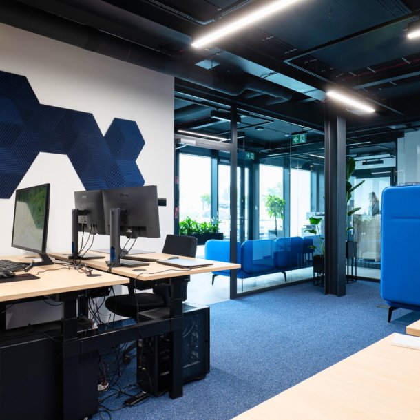 Sughero per pareti BLU SCURO 3D STRIPE