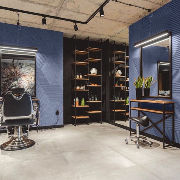 Sughero per pareti BLU SCURO 3D STRIPE