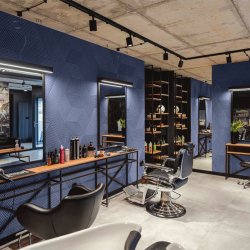 Sughero per pareti BLU SCURO 3D STRIPE