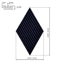 Sughero per pareti BLU SCURO 3D STRIPE