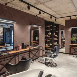 Decoratieve kurkwand BRUIN 3D STRIPE