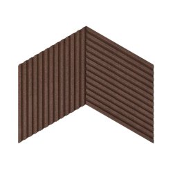 Decoratieve kurkwand BRUIN 3D STRIPE