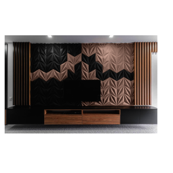 3D LINE BRAUN - dekorative und exklusive Korkwand