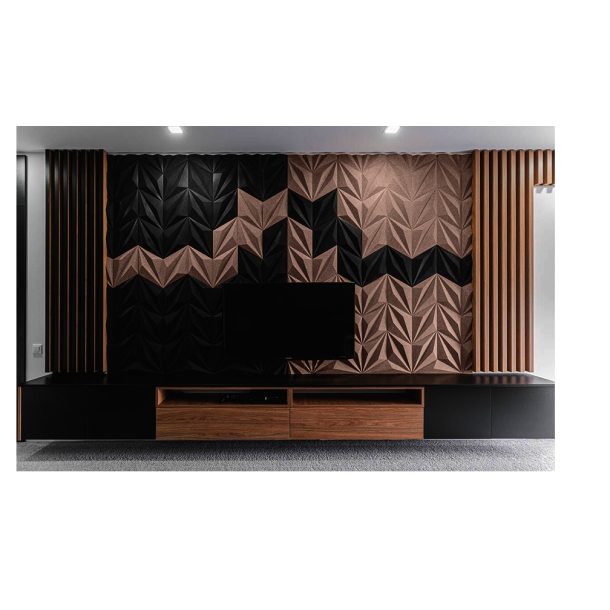 3D LINE BRAUN - dekorative und exklusive Korkwand