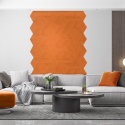 Liege mural ORANGE 3D STRIPE