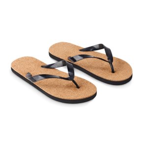 Udobna, ekološka i zdrava prirodna pluta flip-flops size M