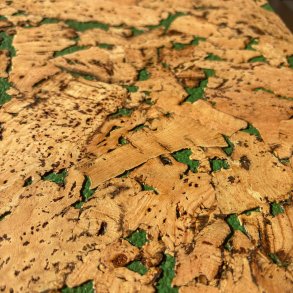 Decorative cork wall tiles VARIO VERDE 3x300x600mm - package 1,98 m2