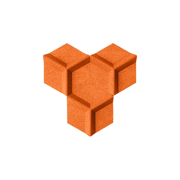Kor&#311;is sien&#257;m ORANGE 3D HONEYCOMB