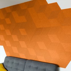 Liege mural ORANGE 3D STRIPE