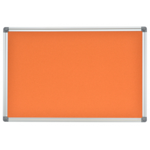 ORANJE kurkbord 45x60cm in DecoLine aluminium frame