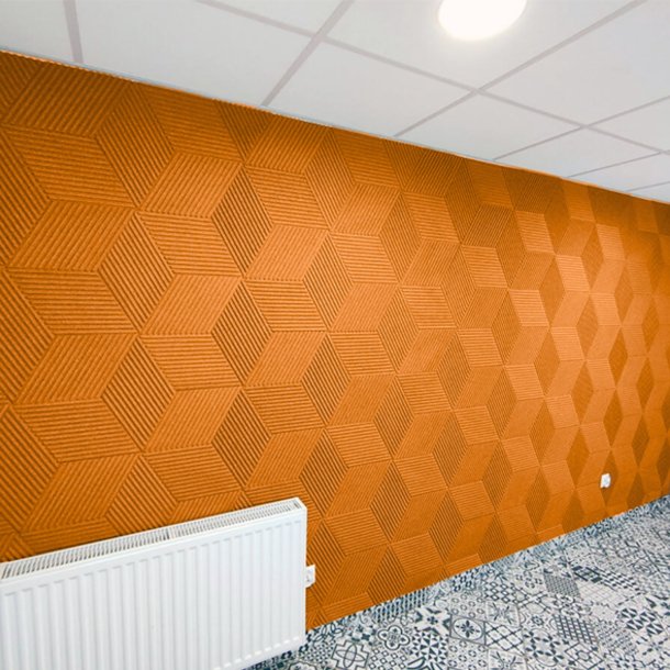 Liege mural ORANGE 3D STRIPE