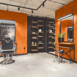 Liege mural ORANGE 3D STRIPE