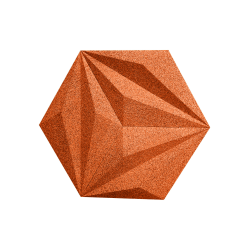 3D LINE ORANGE - dekorative und exklusive Korkwand