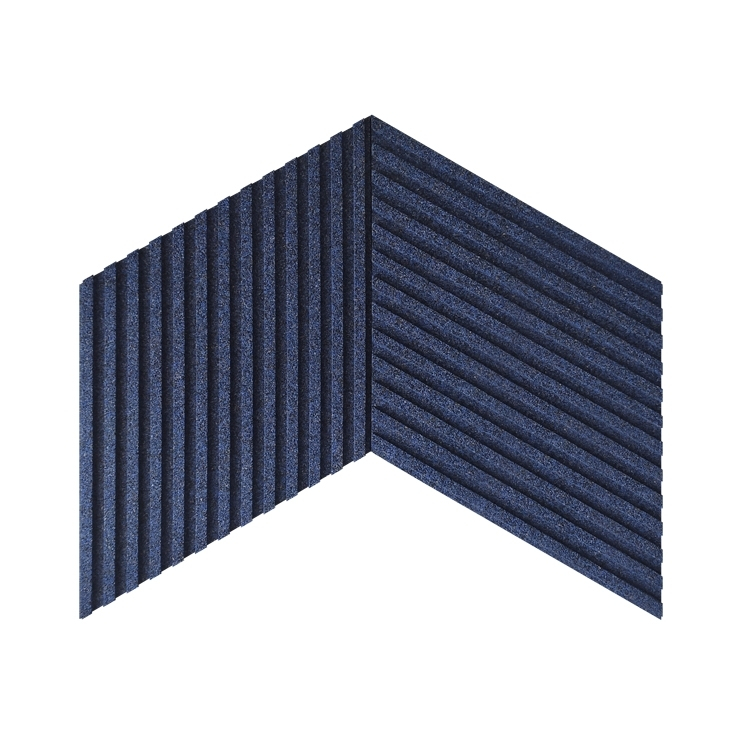 Sughero per pareti BLU SCURO 3D STRIPE