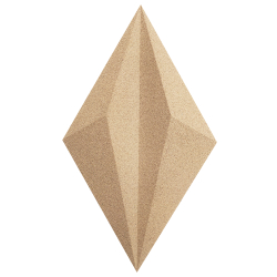 Unique and decorative IVORY cork wall tiles 3D LINES