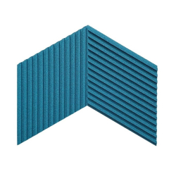 Original y decorativo, el corcho para pared 3D STRIPE de color BLANCO (RAL  9001)