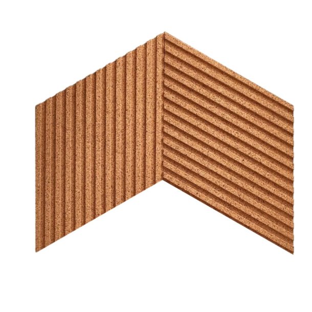 Sughero per pareti NATURALE 3D STRIPE - BESTSELLER!