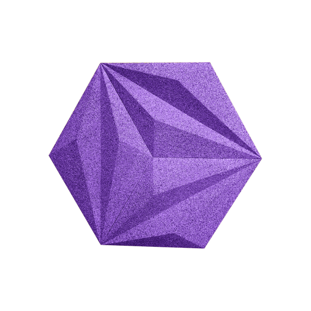 3D LINE LILA - dekorative und exklusive Korkwand