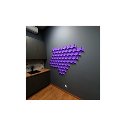 Pluta decorativa VIOLET 3D HONEYCOMB
