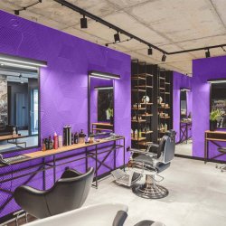 3D STRIPE LILA - dekorative und exklusive Korkwand