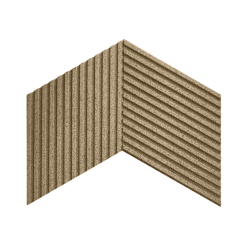 3D STRIPE BEIGE (RAL1001) - dekorative und exklusive Korkwand