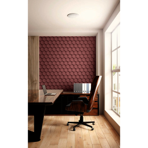 Decoratieve kurkwand KASTANJEBRUIN (RAL 3004) 3D HONEYCOMB