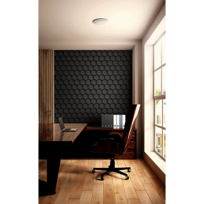 Decoratieve kurkwand ZWART (RAL 7021) 3D HONEYCOMB