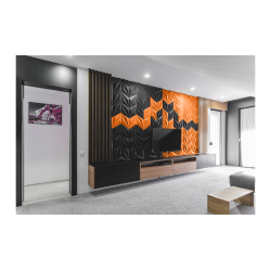 3D LINE ORANGE - dekorative und exklusive Korkwand