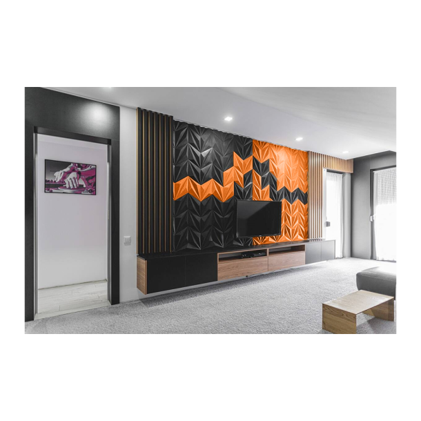 3D LINE ORANGE - dekorative und exklusive Korkwand