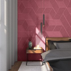 3D STRIPE ROSA - dekorative und exklusive Korkwand