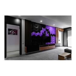 3D LINE LILA - dekorative und exklusive Korkwand