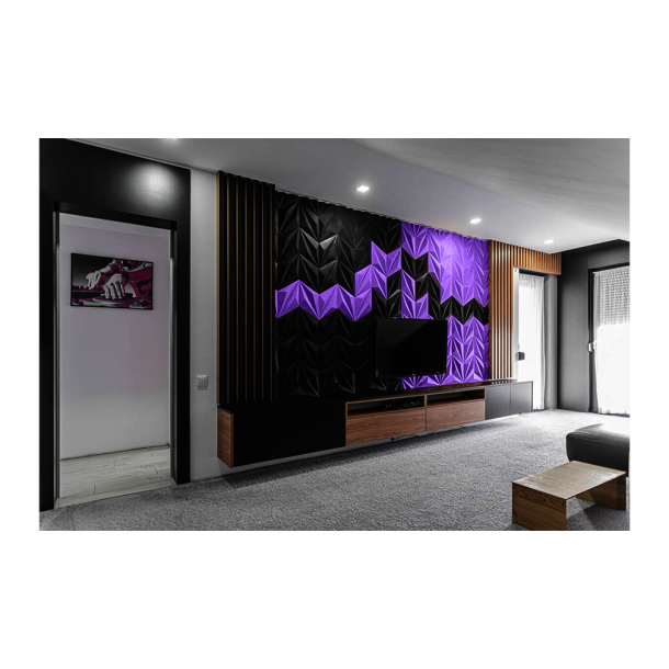 3D LINE LILA - dekorative und exklusive Korkwand