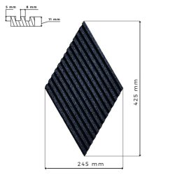 3D STRIPE JEANS - dekorative und exklusive Korkwand