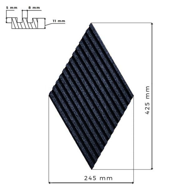 3D STRIPE JEANS - dekorative und exklusive Korkwand