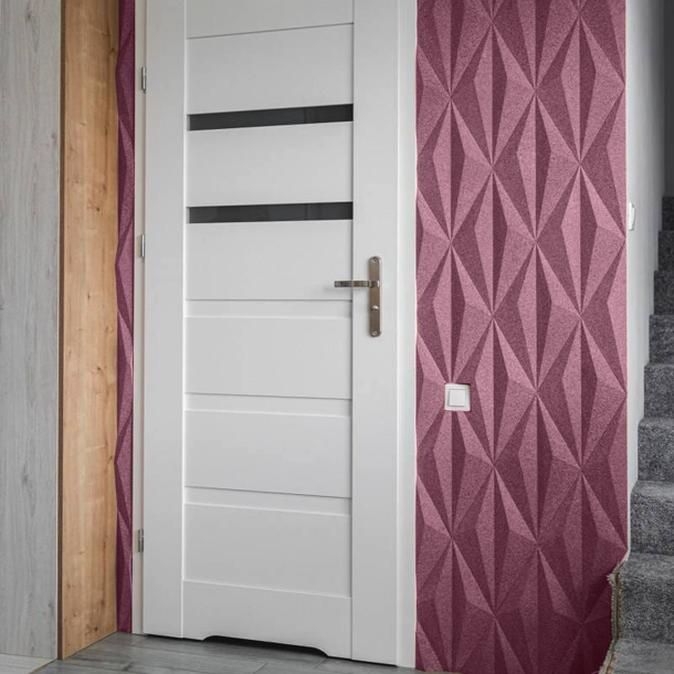 3D LINE ROSA - dekorative und exklusive Korkwand