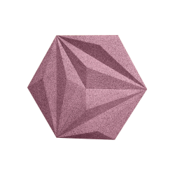 3D LINE ROSA PUDER - dekorative und exklusive Korkwand