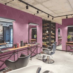 3D STRIPE ROSA PUDER - dekorative und exklusive Korkwand