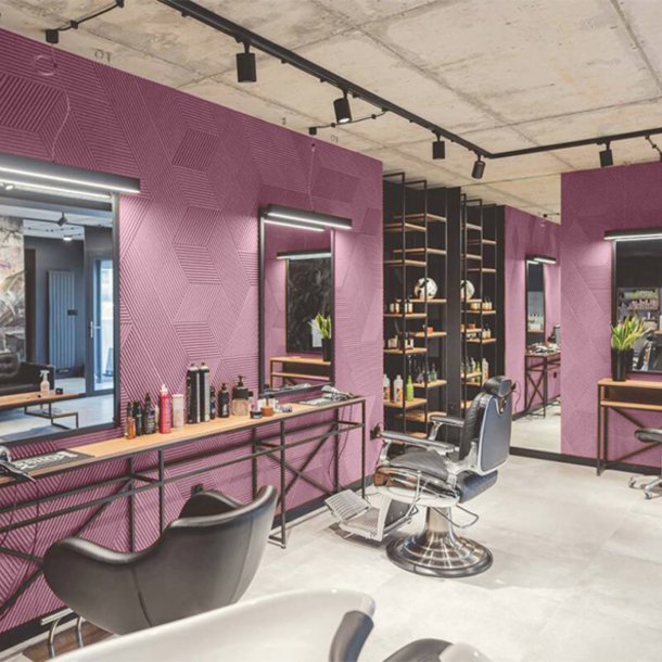 3D STRIPE ROSA PUDER - dekorative und exklusive Korkwand