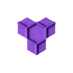Pluta decorativa VIOLET 3D HONEYCOMB