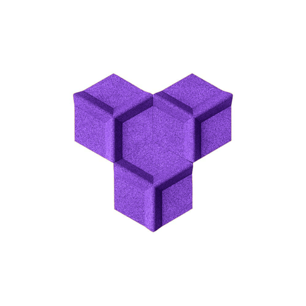 Pluta decorativa VIOLET 3D HONEYCOMB