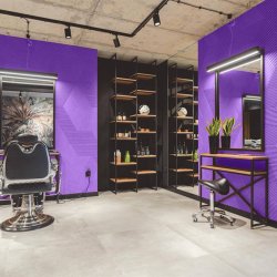 3D STRIPE LILA - dekorative und exklusive Korkwand