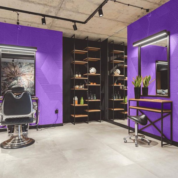 3D STRIPE LILA - dekorative und exklusive Korkwand