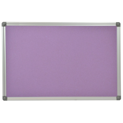 PAARSE kurkbord 50x80cm met aluminium DecoLine frame