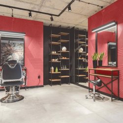 3D STRIPE ROT - exklusiver und dekorativer Wandkork