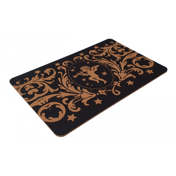 Kurken onderzetters ontbijt en diner 5x300x450mm - 4 stuks