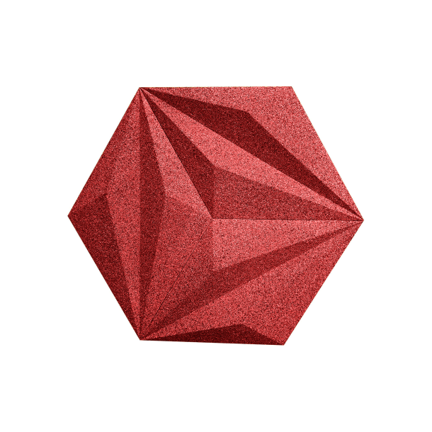 3D LINE ROT - dekorative und exklusive Korkwand