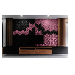 3D LINE ROSA PUDER - dekorative und exklusive Korkwand