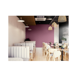 Pluta decorativa PUDR&#258; ROZ 3D HONEYCOMB