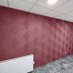 3D STRIPE ROSA - dekorative und exklusive Korkwand
