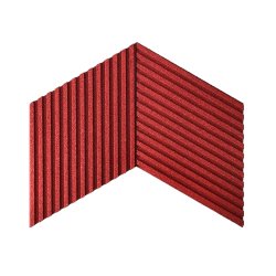 3D STRIPE ROT - exklusiver und dekorativer Wandkork
